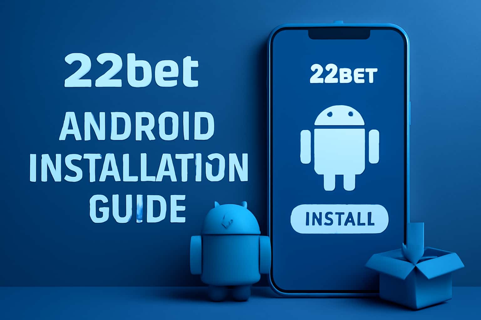 Informational graphic about 22bet Android Installation Guide.