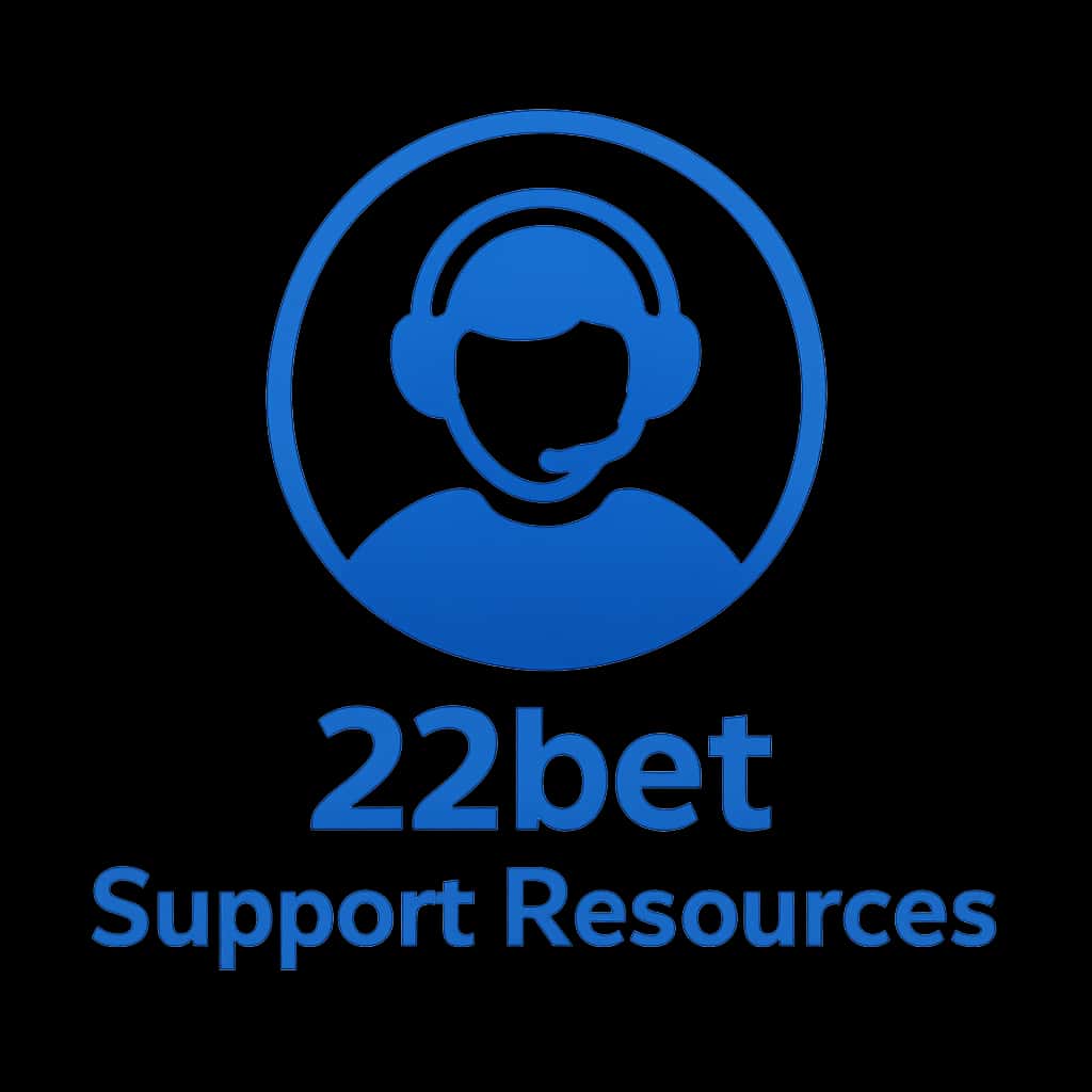 An icon representing the guidelines for 22bet support resources.