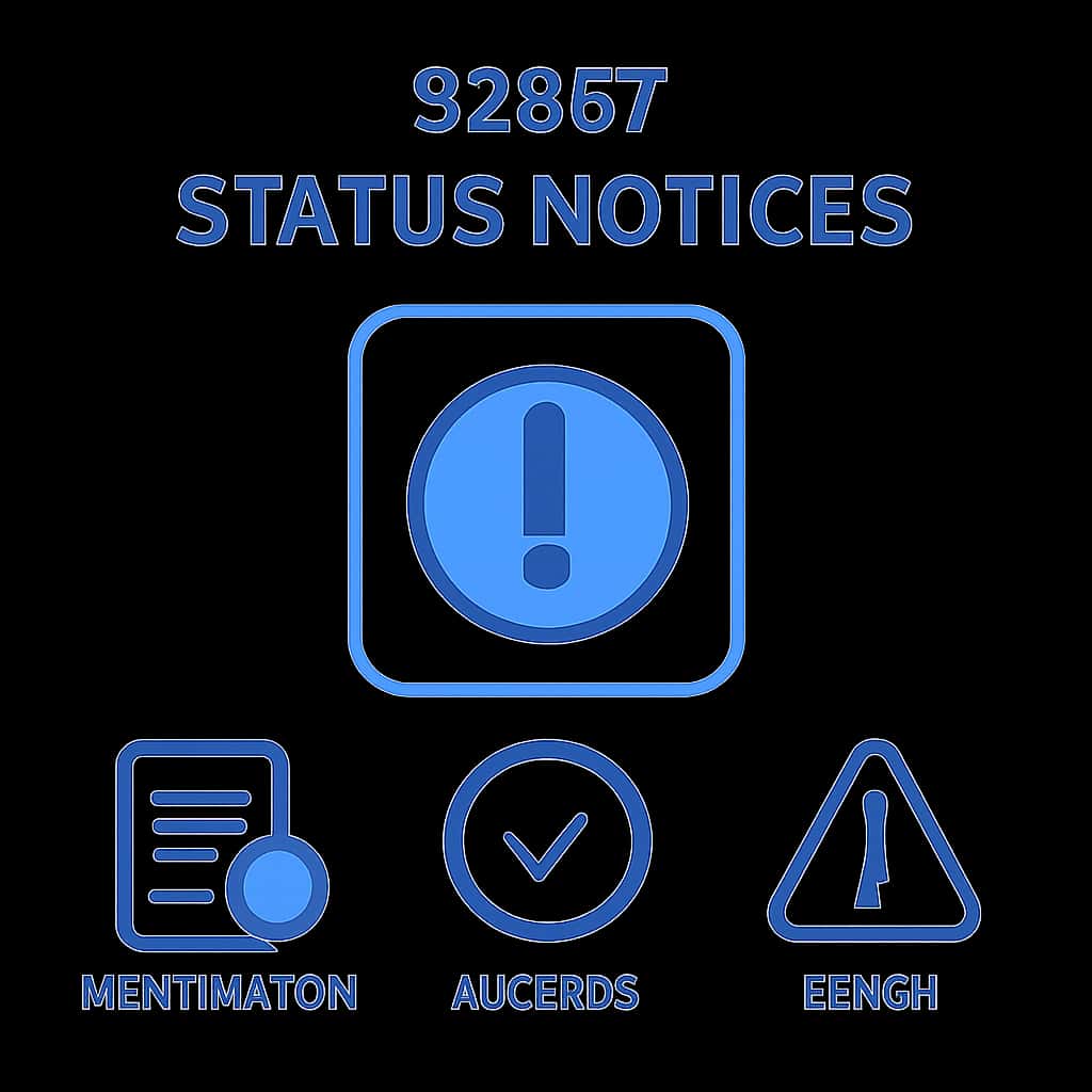 An educational illustration that conveys the main points about 22bet Status Notices.