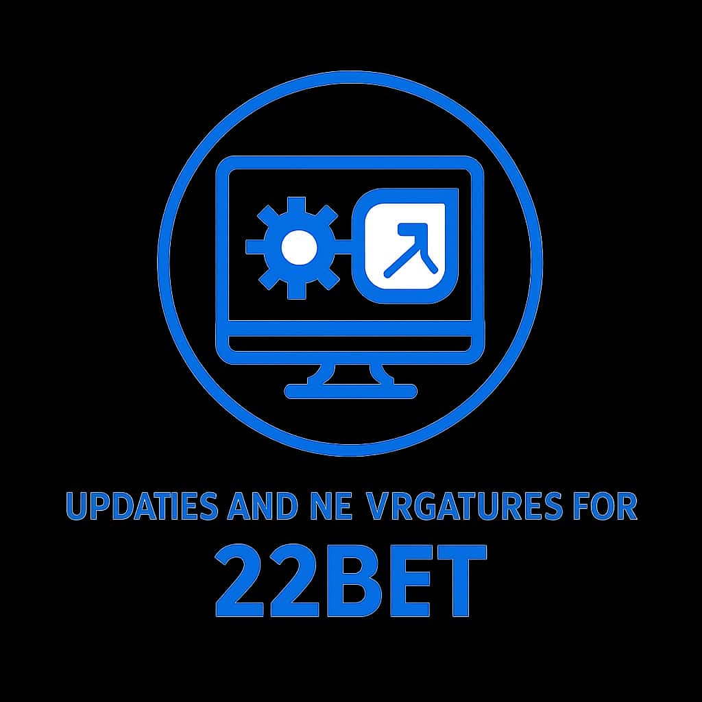 Icon representing 22bet updates and features.