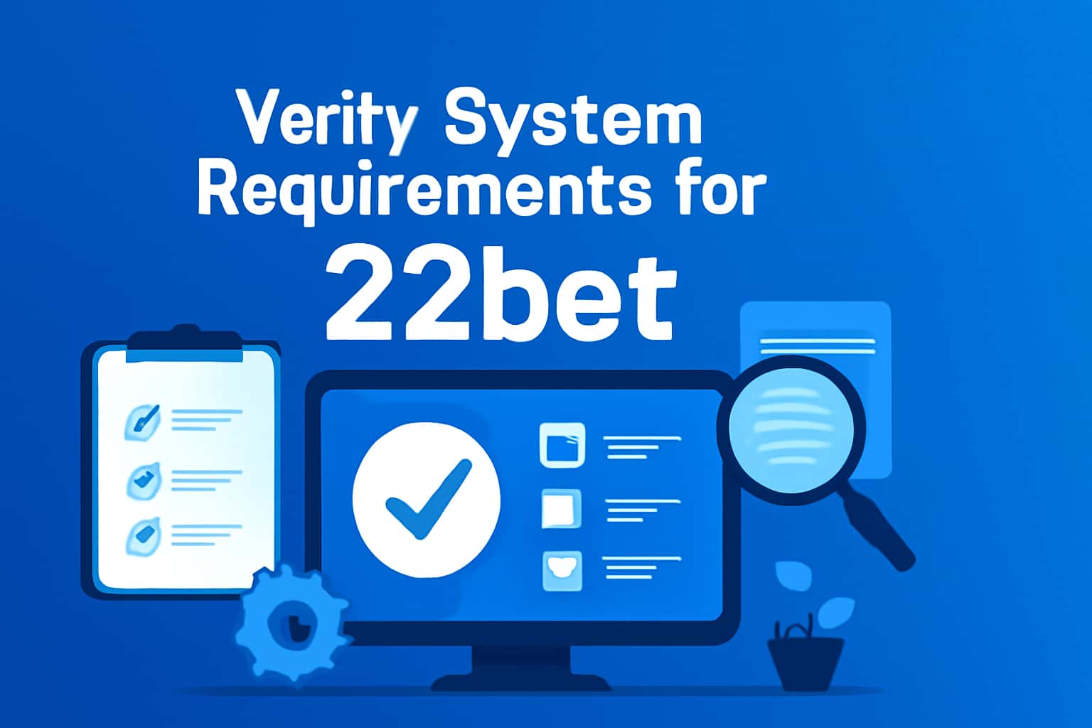 Informational graphic about the system requirements for the 22bet app.